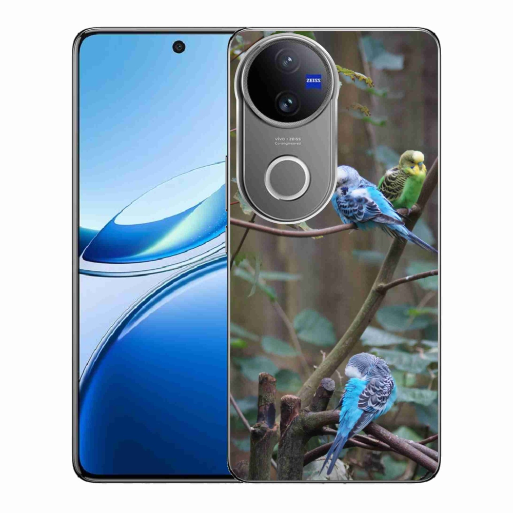 Gélový kryt mmCase na Vivo V50 5G - papagáje na vetve