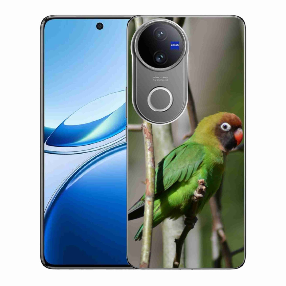 Gélový kryt mmCase na Vivo V50 5G - papagáj agapornis