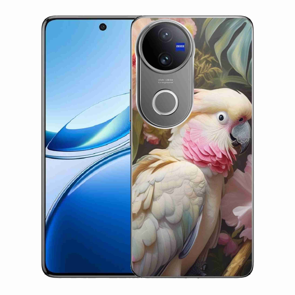 Gélový kryt mmCase na Vivo V50 5G - papagáj kakadu ružový 2