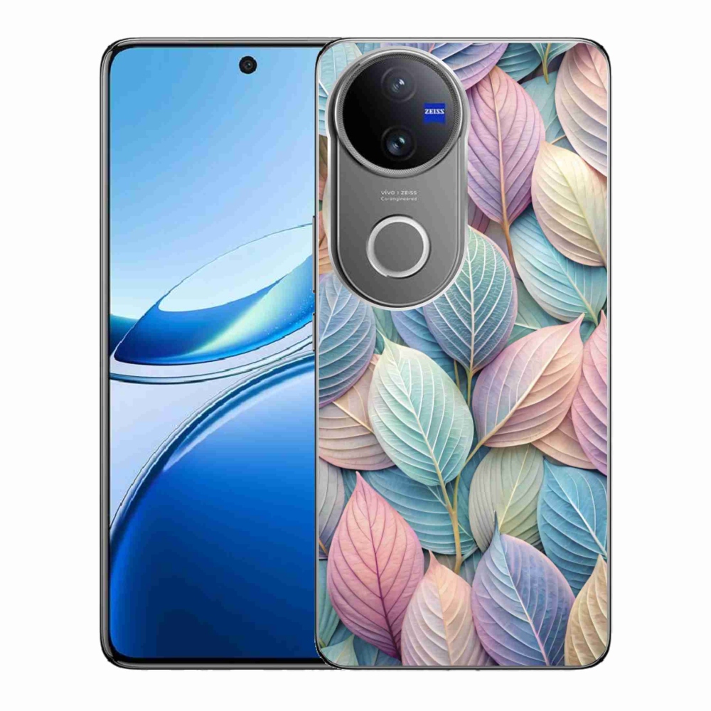 Gélový kryt mmCase na Vivo V50 5G - pastelové listy