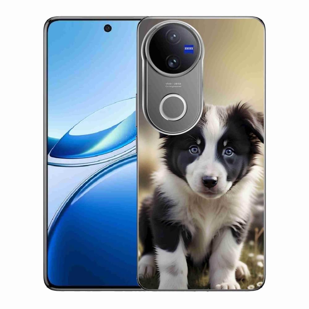 Gélový kryt mmCase na Vivo V50 5G - roztomilá border kólia