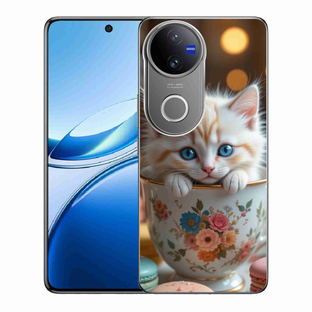 Gélový kryt mmCase na Vivo V50 5G - roztomilé mačiatko 6