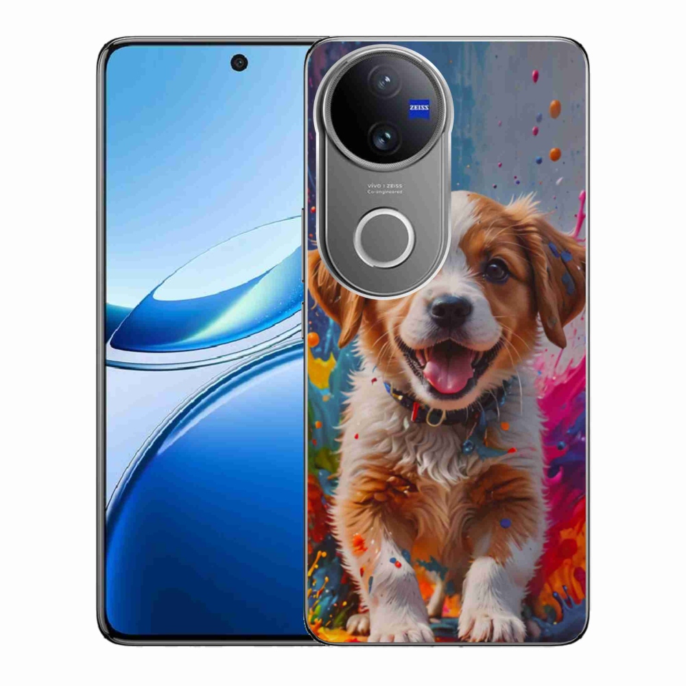 Gélový kryt mmCase na Vivo V50 5G - roztomilé šteňa 3