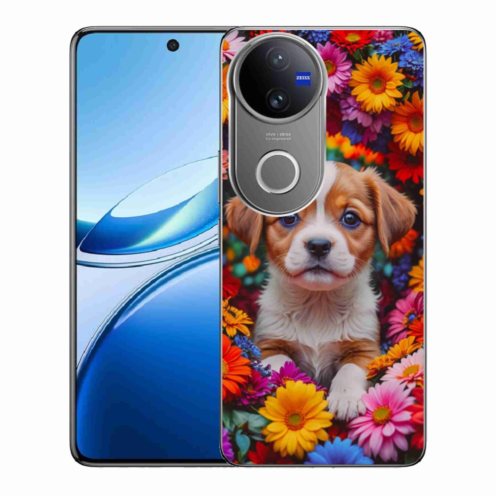 Gélový kryt mmCase na Vivo V50 5G - roztomilé šteňa