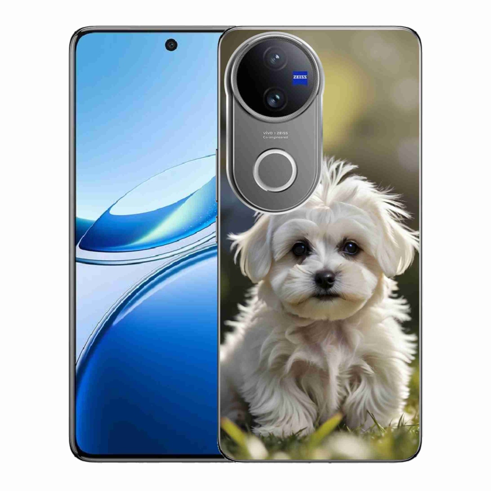 Gélový kryt mmCase na Vivo V50 5G - roztomilý maltézsky psík