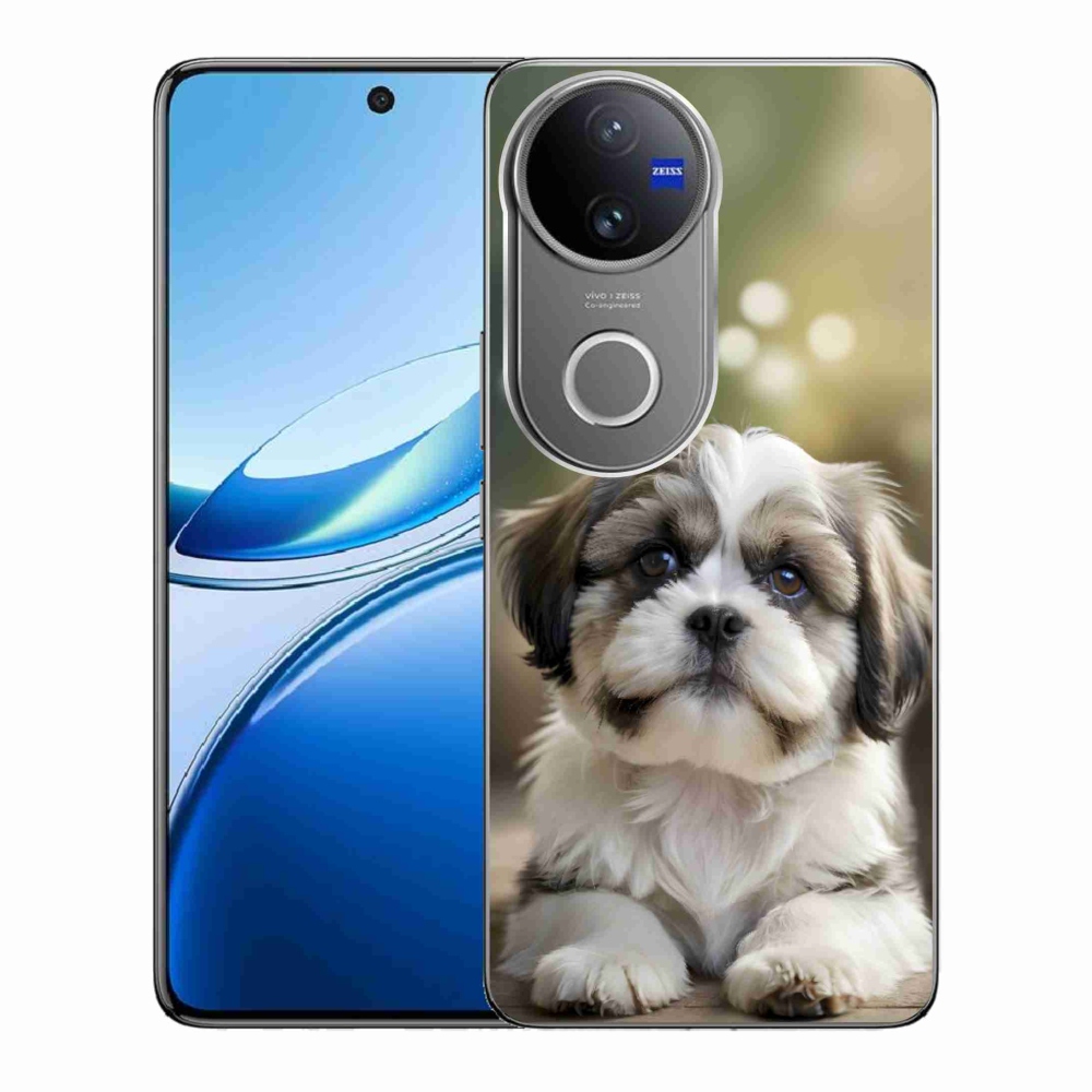 Gélový kryt mmCase na Vivo V50 5G - roztomilý shih-tzu