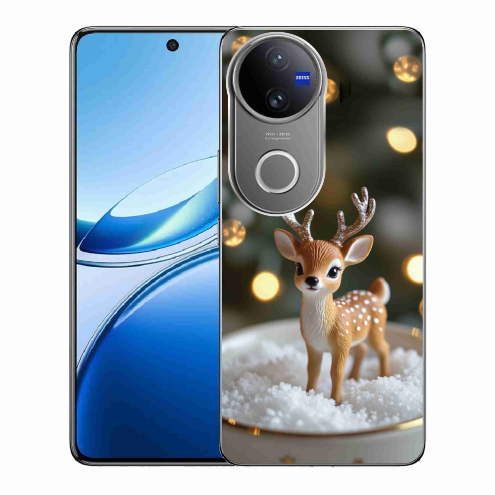 Gélový kryt mmCase na Vivo V50 5G - roztomilý vianočný jeleň