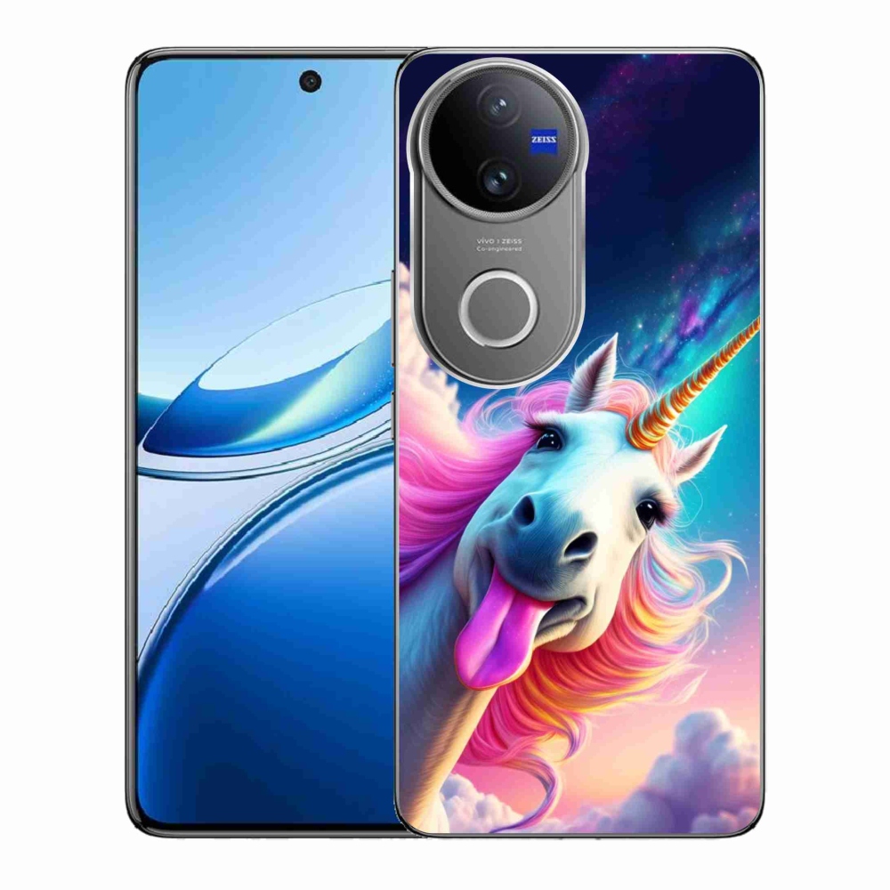 Gélový kryt mmCase na Vivo V50 5G - šialený jednorožec