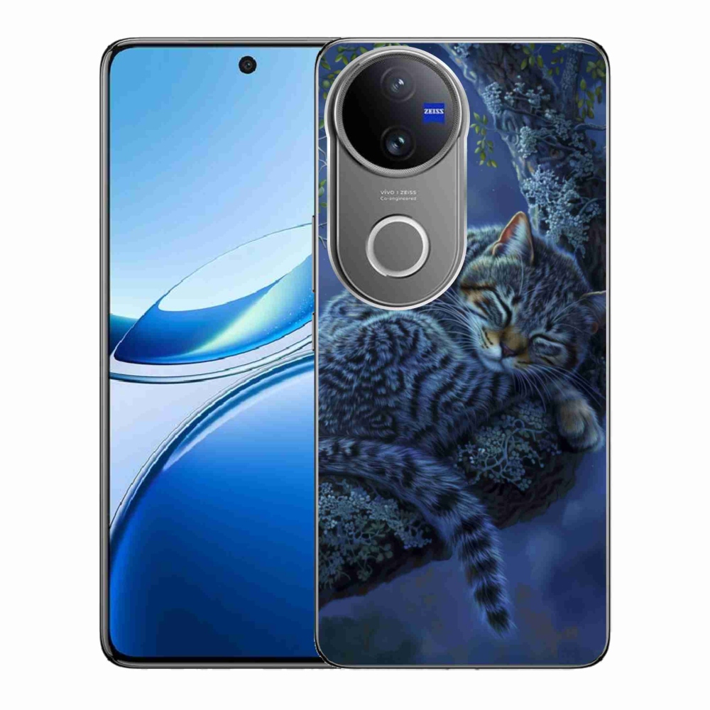 Gélový kryt mmCase na Vivo V50 5G - spiaca mačka