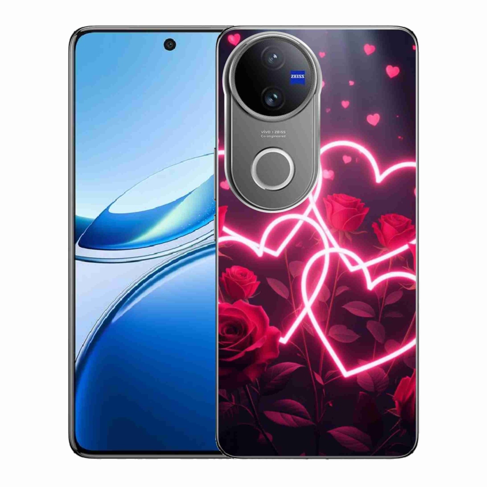 Gélový kryt mmCase na Vivo V50 5G - srdce lásky