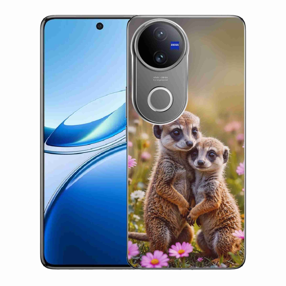 Gélový kryt mmCase na Vivo V50 5G - surikatí duo
