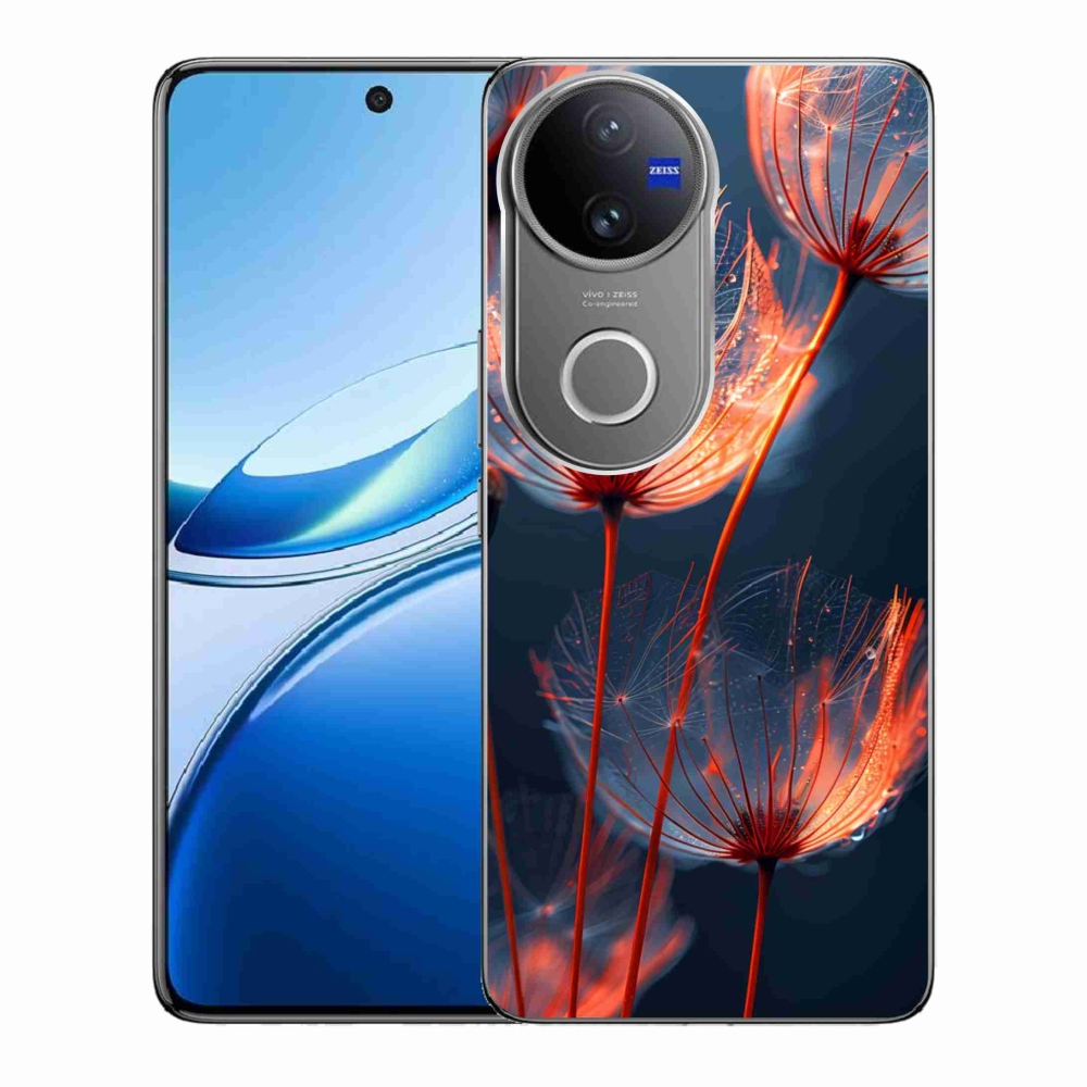 Gélový kryt mmCase na Vivo V50 5G - svetielkujúce páperie