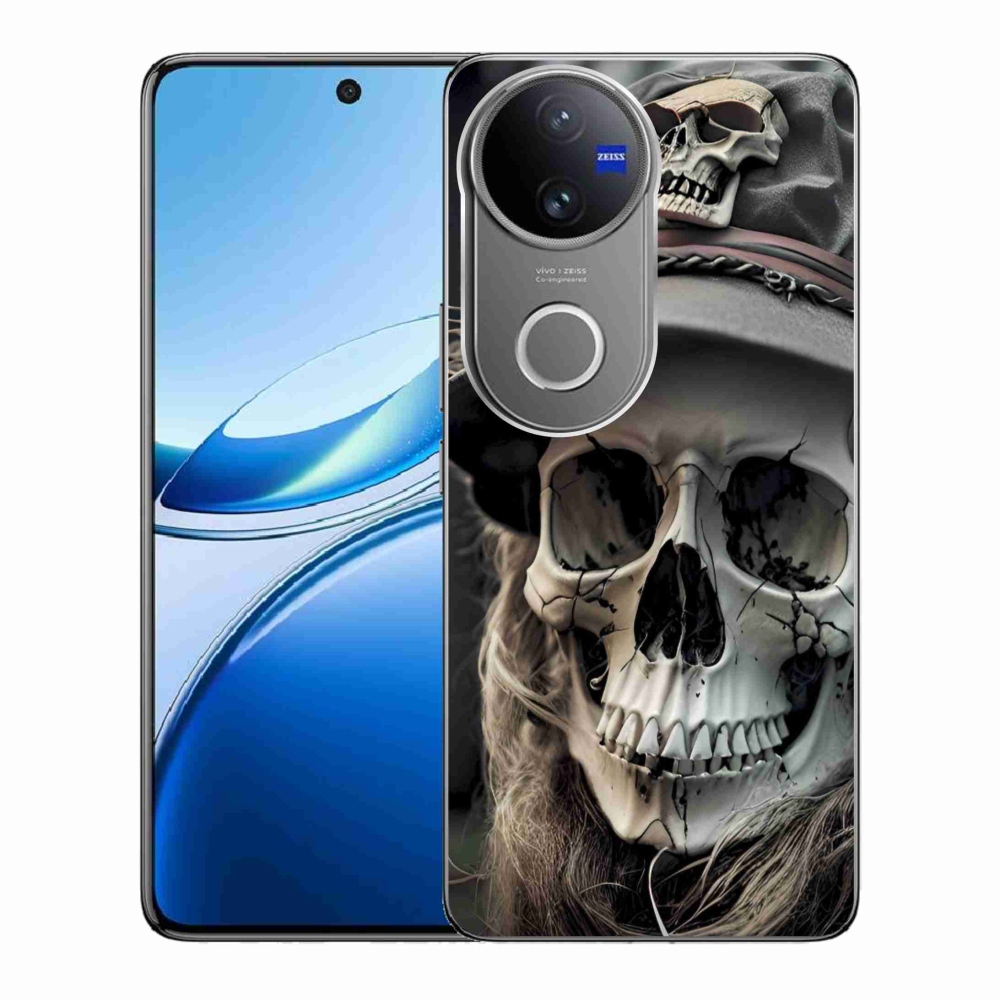Gélový kryt mmCase na Vivo V50 5G - temná lebka