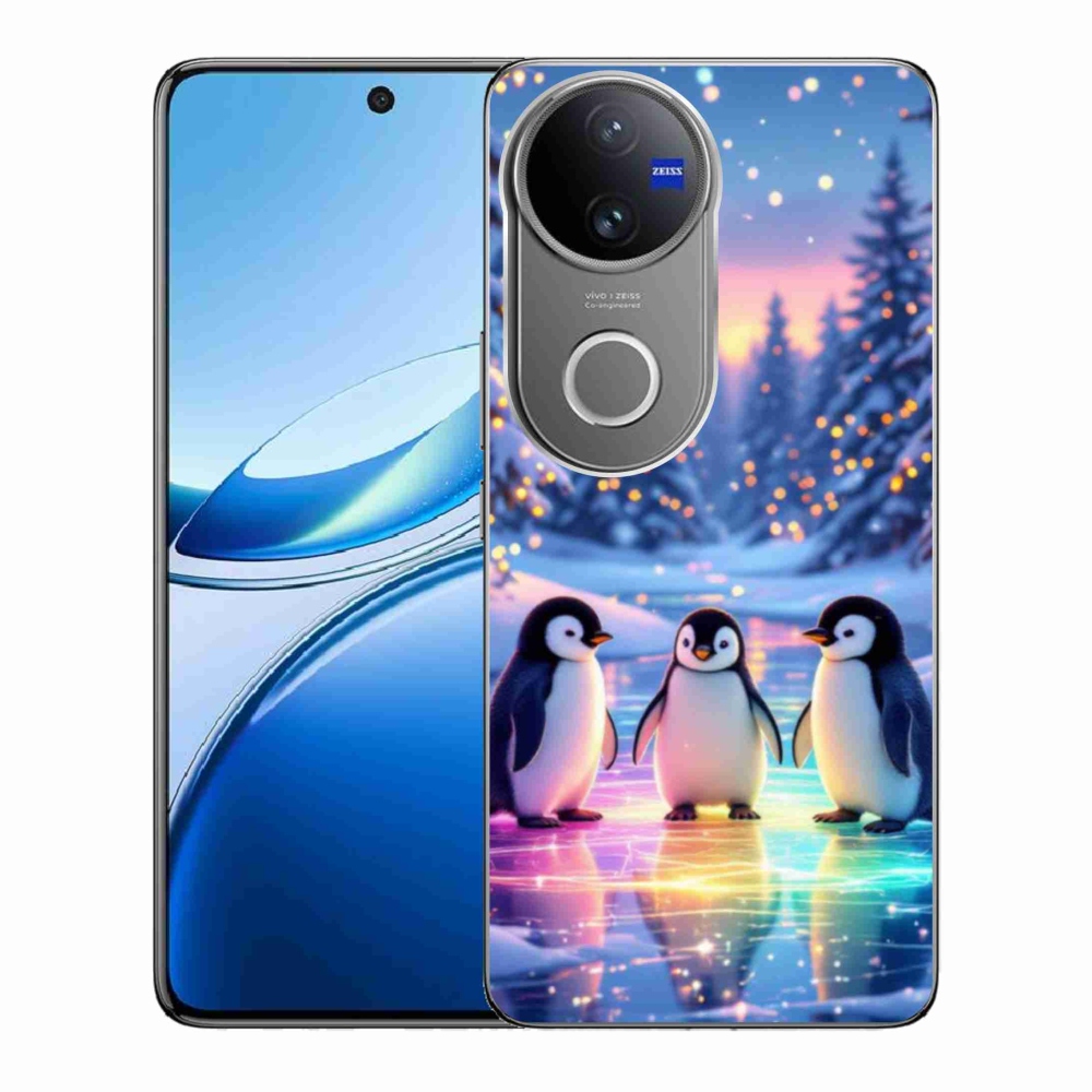 Gélový kryt mmCase na Vivo V50 5G - tučniaky