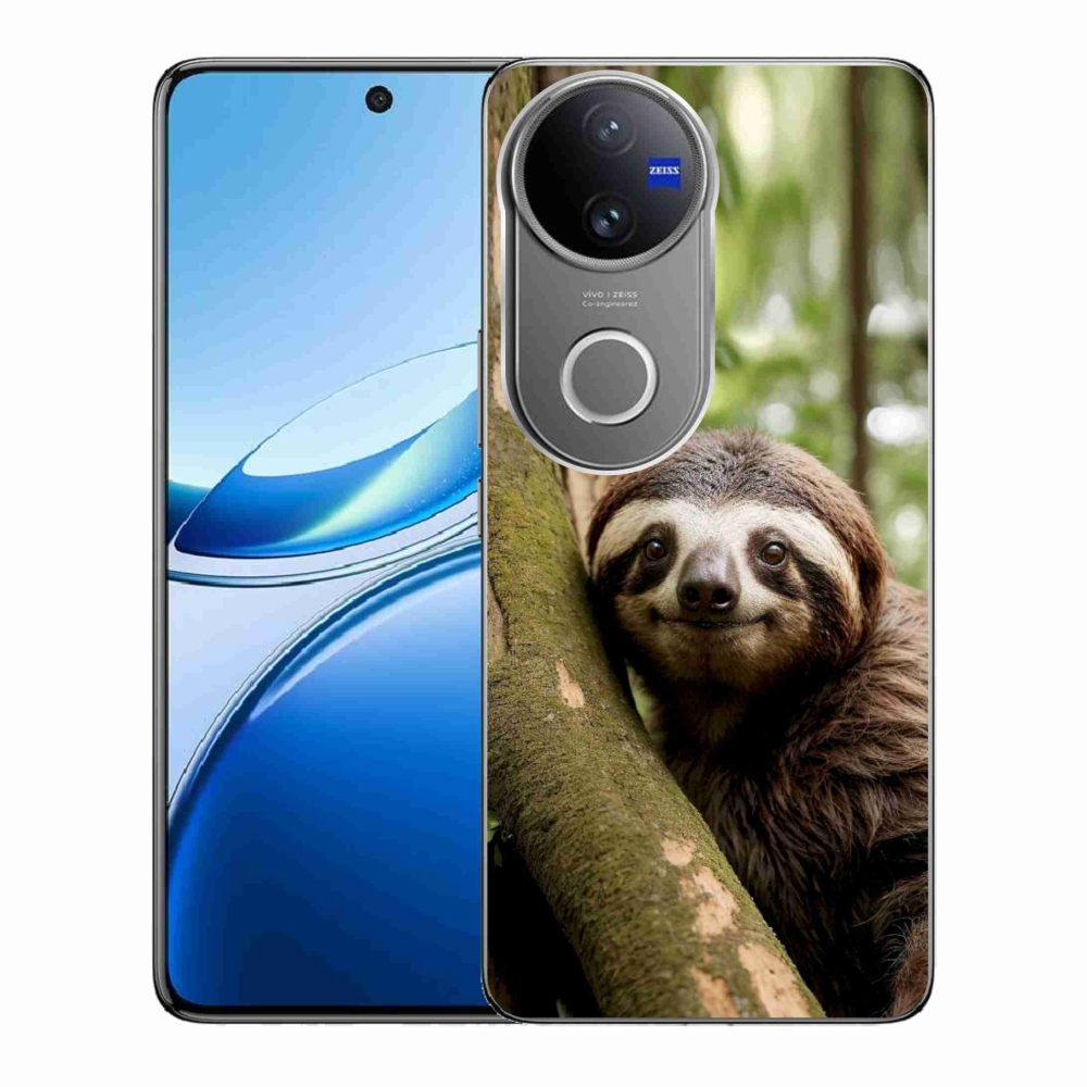Gélový kryt mmCase na Vivo V50 5G - usmievavý leňochod