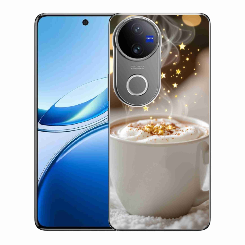 Gélový kryt mmCase na Vivo V50 5G - vianočný horúci nápoj