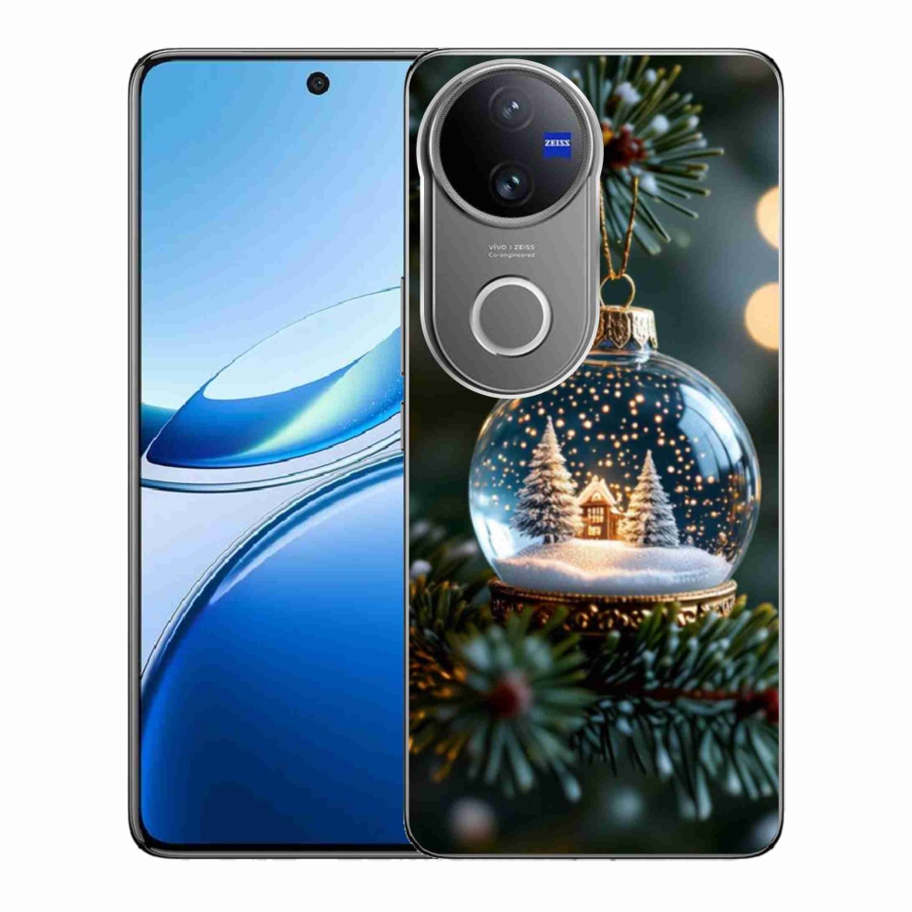 Gélový kryt mmCase na Vivo V50 5G - vianočné gule 2