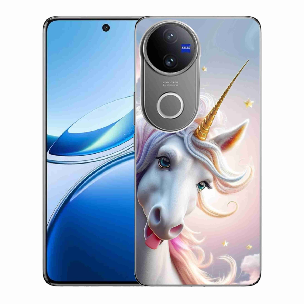 Gélový kryt mmCase na Vivo V50 5G - veselý jednorožec