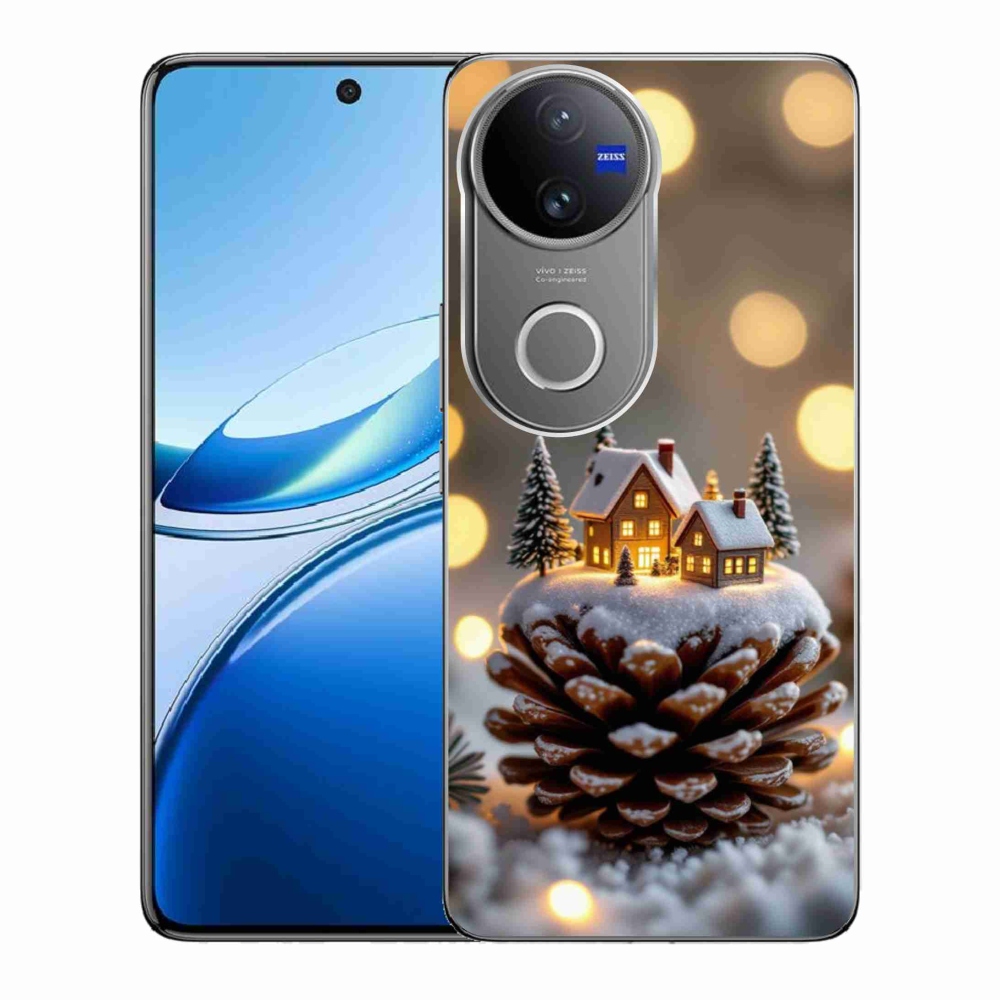 Gélový kryt mmCase na Vivo V50 5G - zimná dedinka