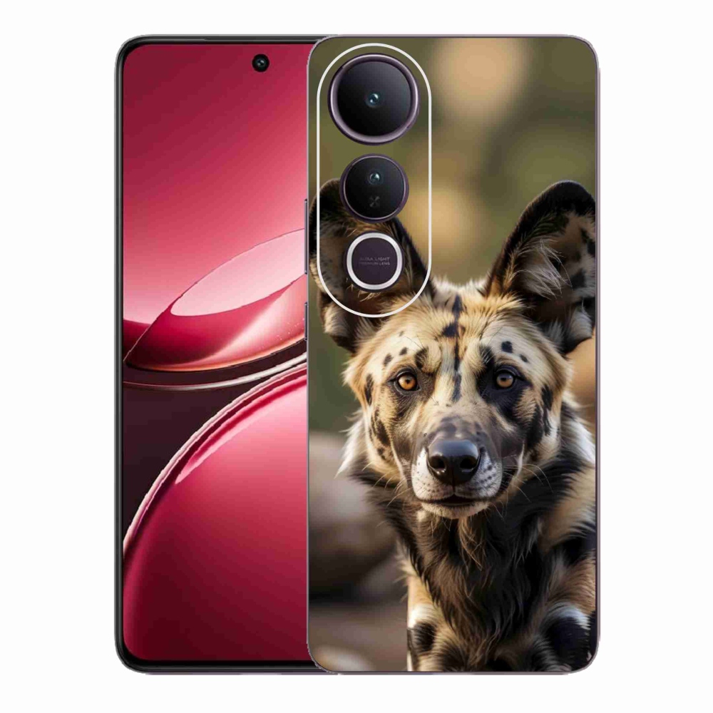 Gélový kryt mmCase na Vivo V50 Lite 4G/5G - africký divoký pes