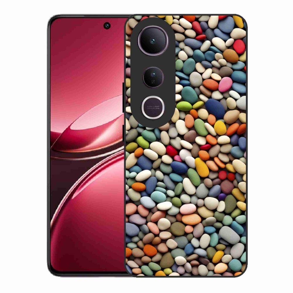 Gélový kryt mmCase na Vivo V50 Lite 4G/5G - farebné kamienky 2