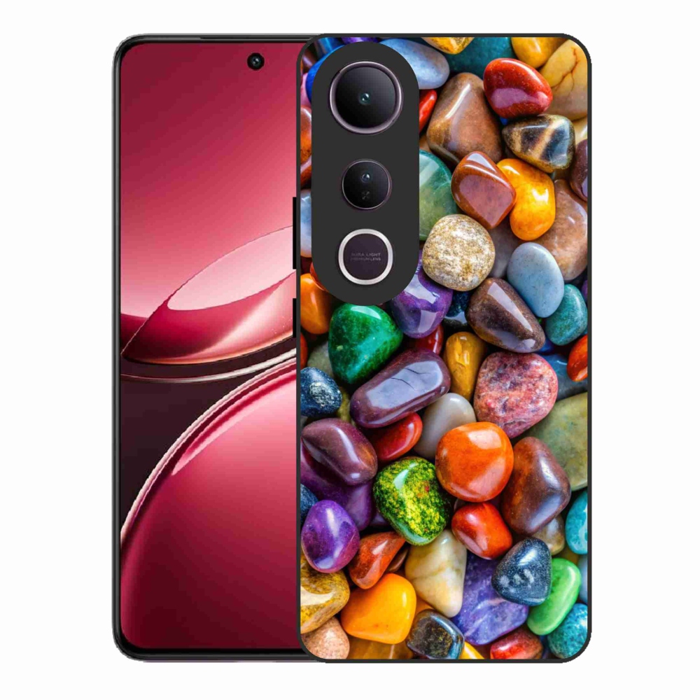 Gélový kryt mmCase na Vivo V50 Lite 4G/5G - farebné kamienky