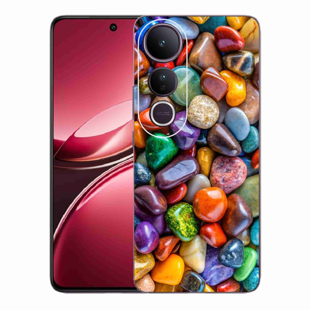 Gélový kryt mmCase na Vivo V50 Lite 4G/5G - farebné kamienky