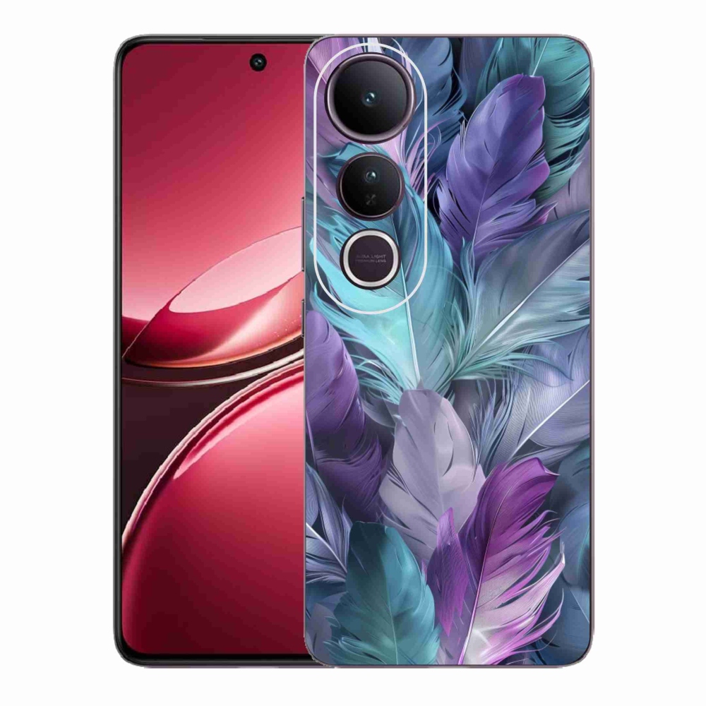 Gélový kryt mmCase na Vivo V50 Lite 4G/5G - farebné perie 2