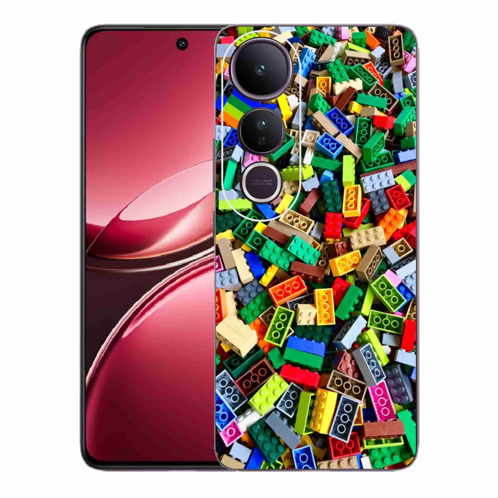 Gélový kryt mmCase na Vivo V50 Lite 4G/5G - farebné stavebné kocky