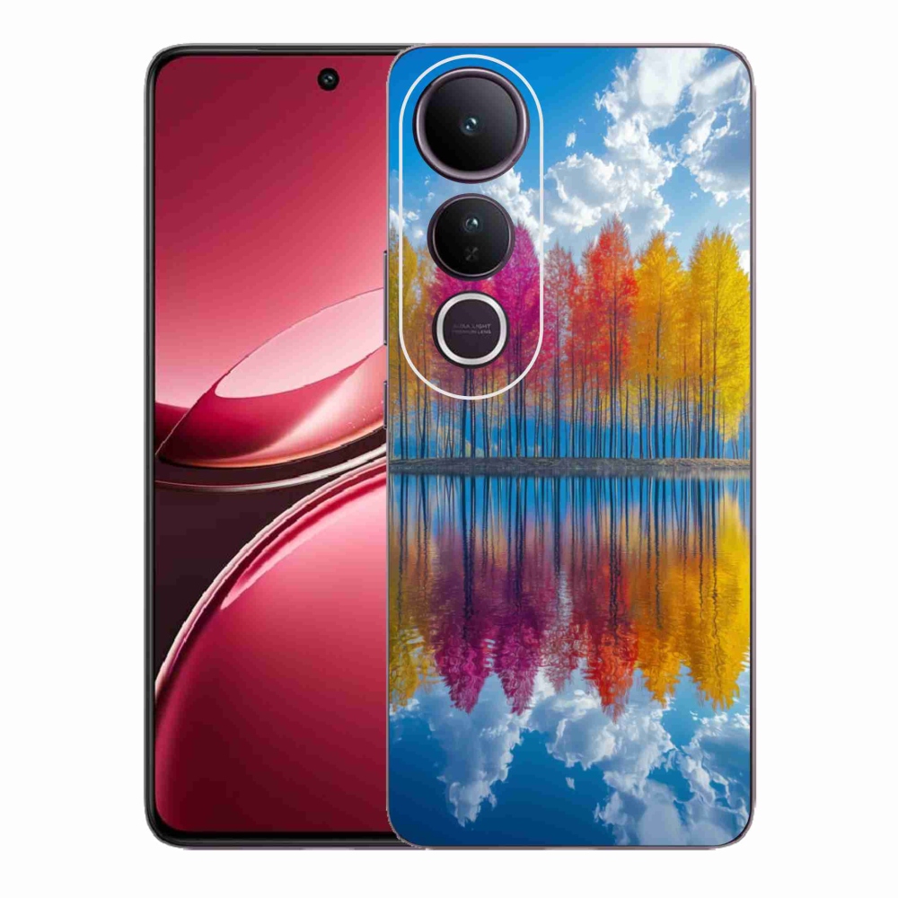 Gélový kryt mmCase na Vivo V50 Lite 4G/5G - farebné stromy