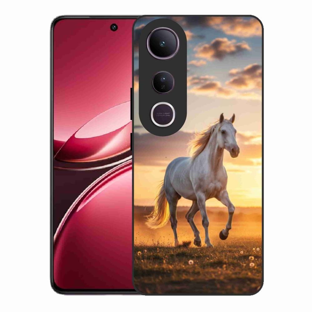 Gélový kryt mmCase na Vivo V50 Lite 4G/5G - bežiaci biely kôň 2