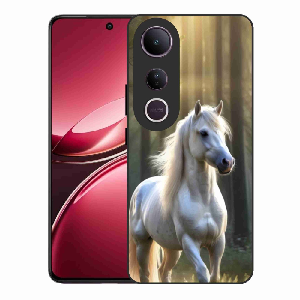 Gélový kryt mmCase na Vivo V50 Lite 4G/5G - biely kôň 3