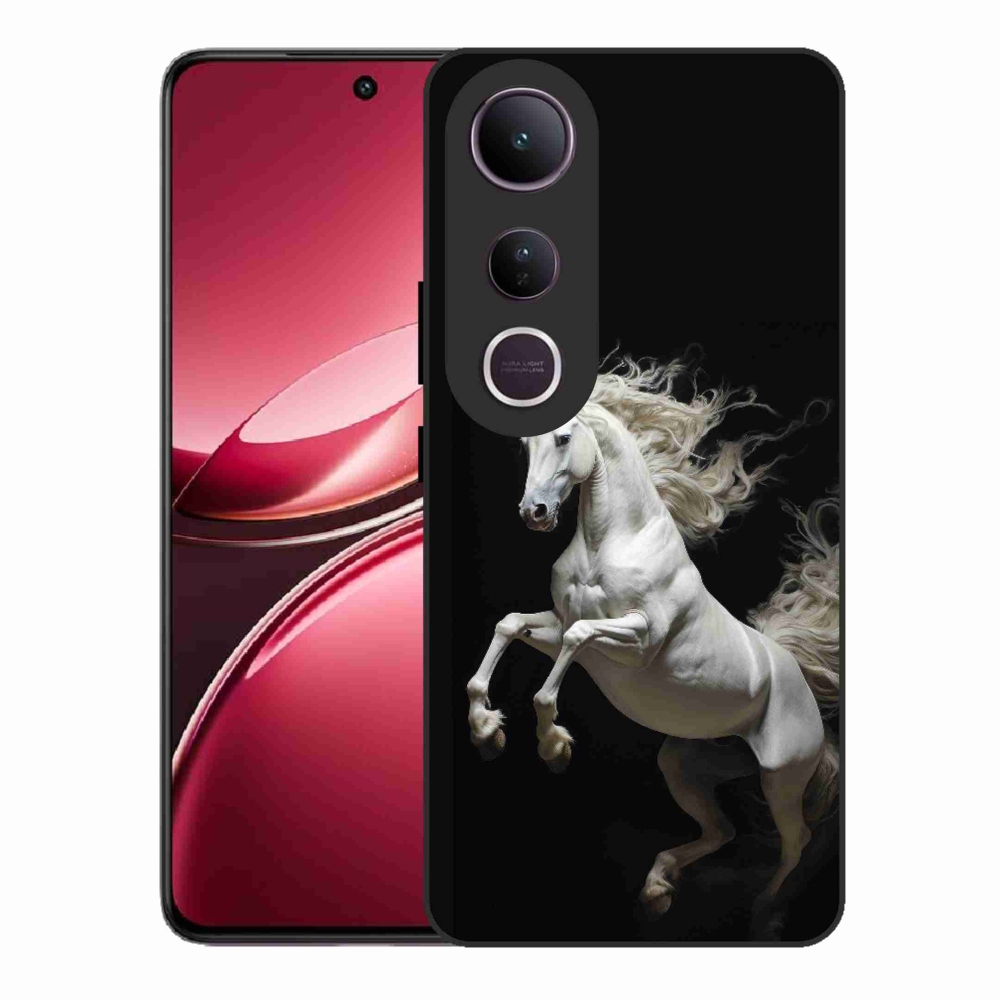 Gélový kryt mmCase na Vivo V50 Lite 4G/5G - biely kôň 4