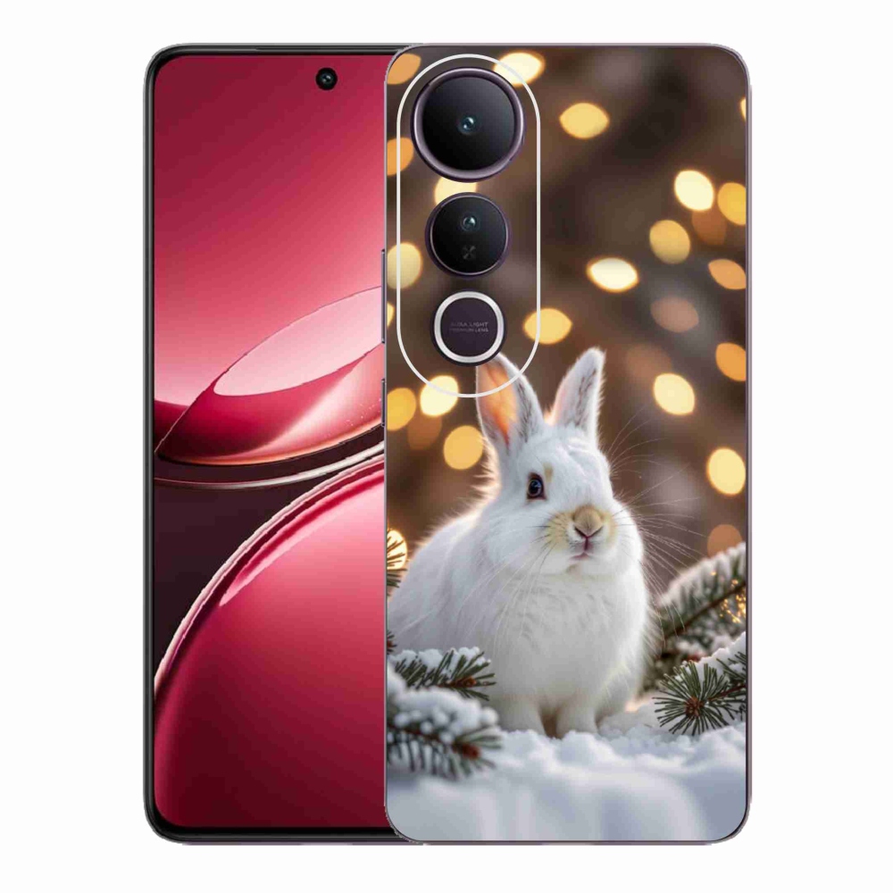 Gélový kryt mmCase na Vivo V50 Lite 4G/5G - biely zajac