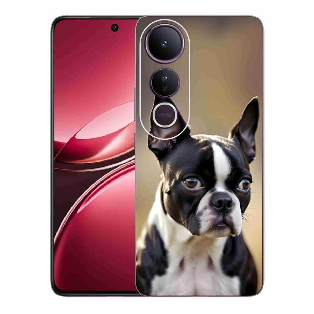 Gélový kryt mmCase na Vivo V50 Lite 4G/5G - bostonský teriér