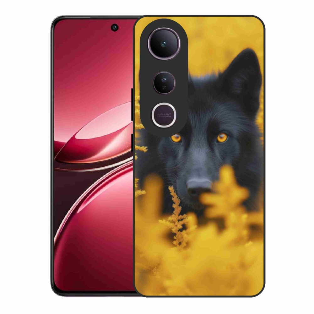 Gélový kryt mmCase na Vivo V50 Lite 4G/5G - čierny vlk 2