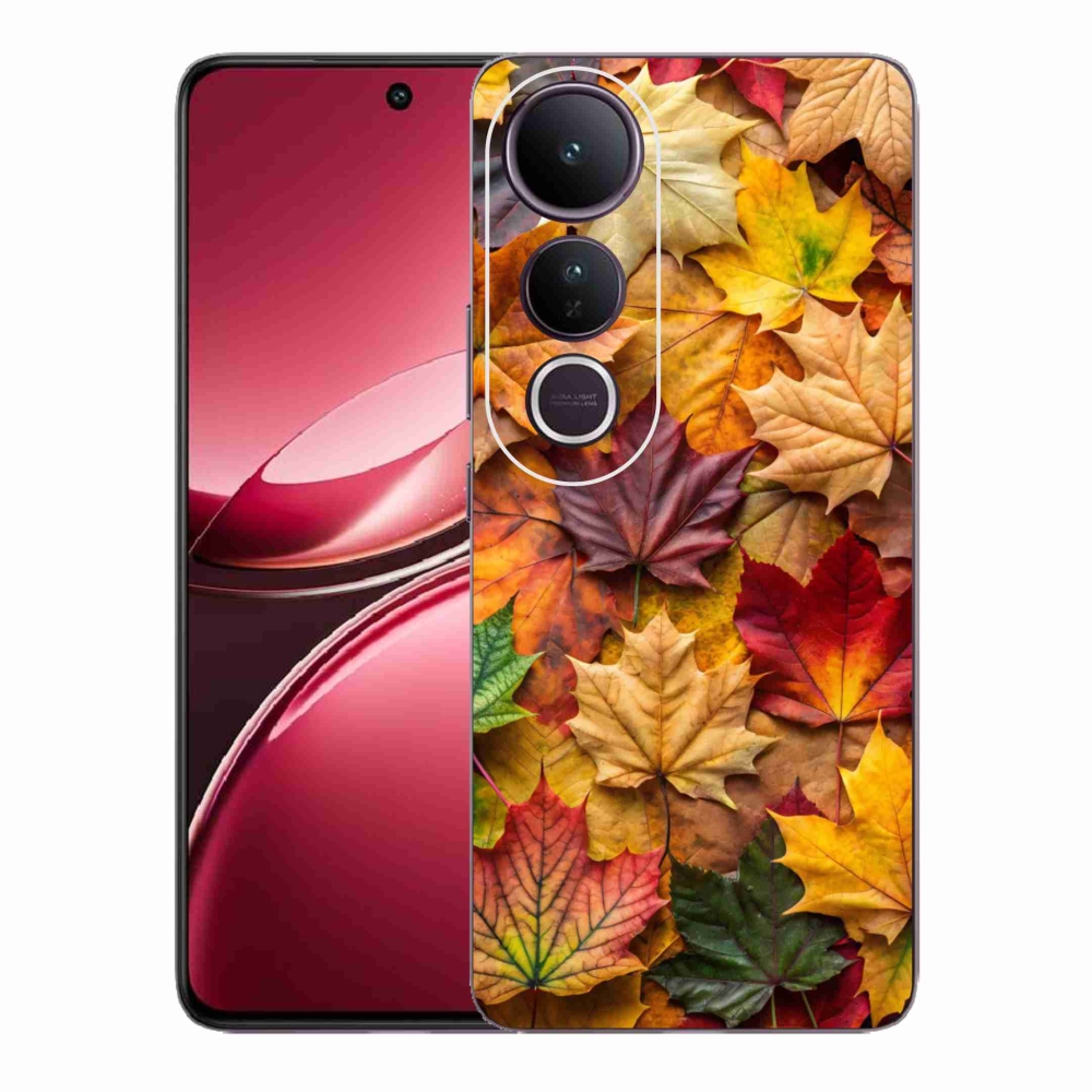 Gélový kryt mmCase na Vivo V50 Lite 4G/5G - javorové listy 2