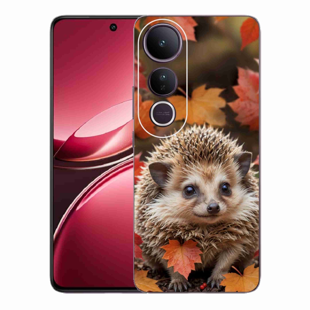 Gélový kryt mmCase na Vivo V50 Lite 4G/5G - ježko v lístia