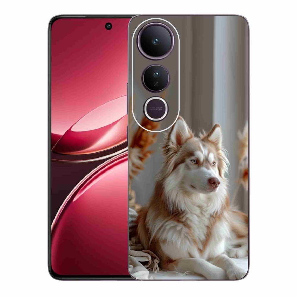 Gélový kryt mmCase na Vivo V50 Lite 4G/5G - pokojný sibírsky husky