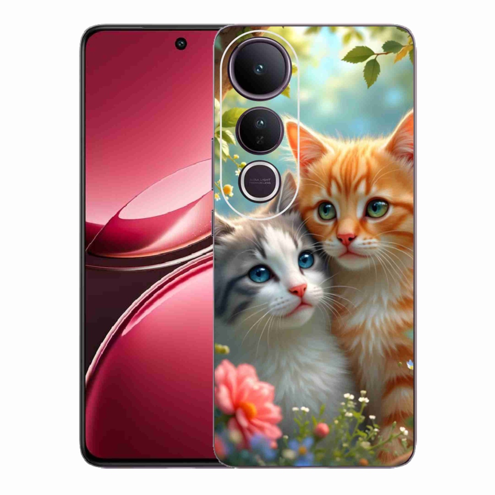 Gélový kryt mmCase na Vivo V50 Lite 4G/5G - mačacia láska 2