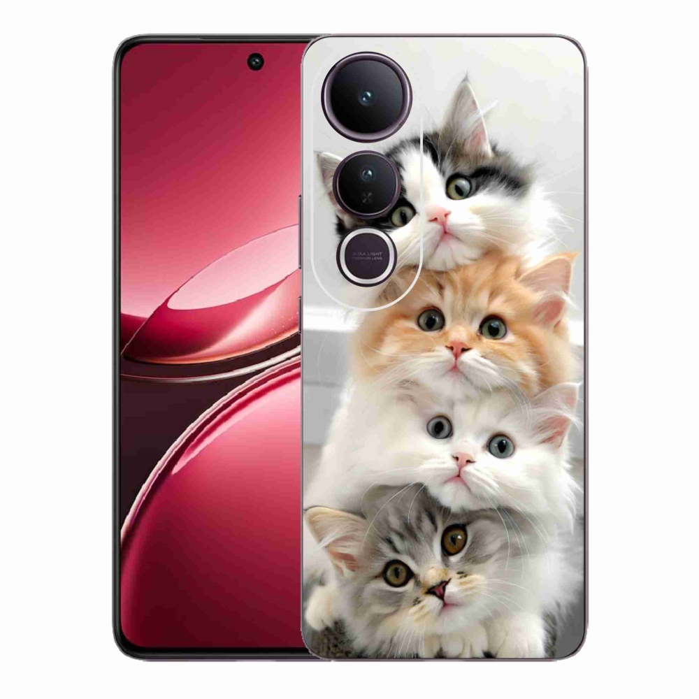 Gélový kryt mmCase na Vivo V50 Lite 4G/5G - mačacia partia