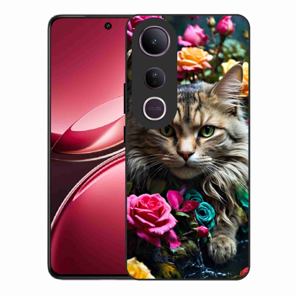 Gélový kryt mmCase na Vivo V50 Lite 4G/5G - mačacie pohľad 2