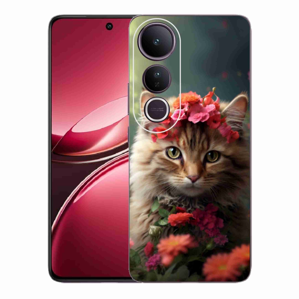 Gélový kryt mmCase na Vivo V50 Lite 4G/5G - mačacia princezná