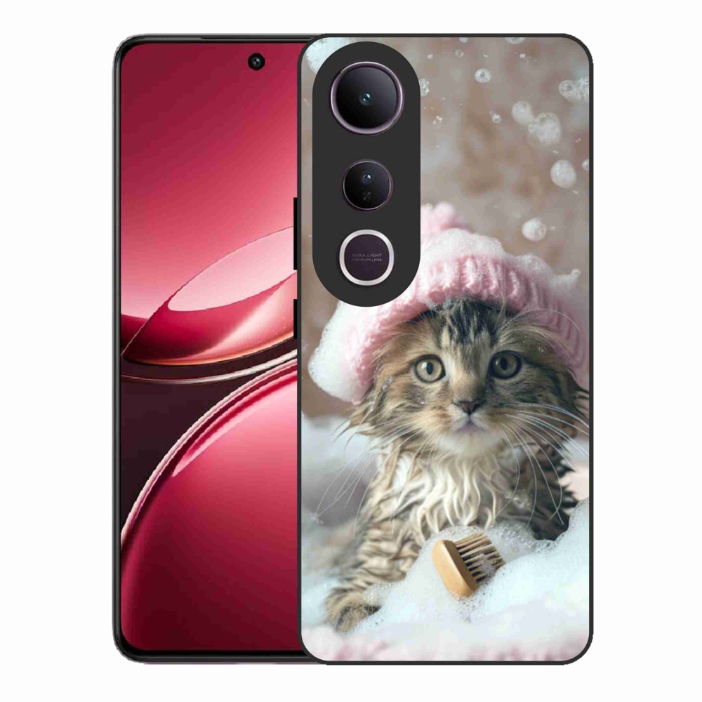 Gélový kryt mmCase na Vivo V50 Lite 4G/5G - mačiatko a kúpeľ