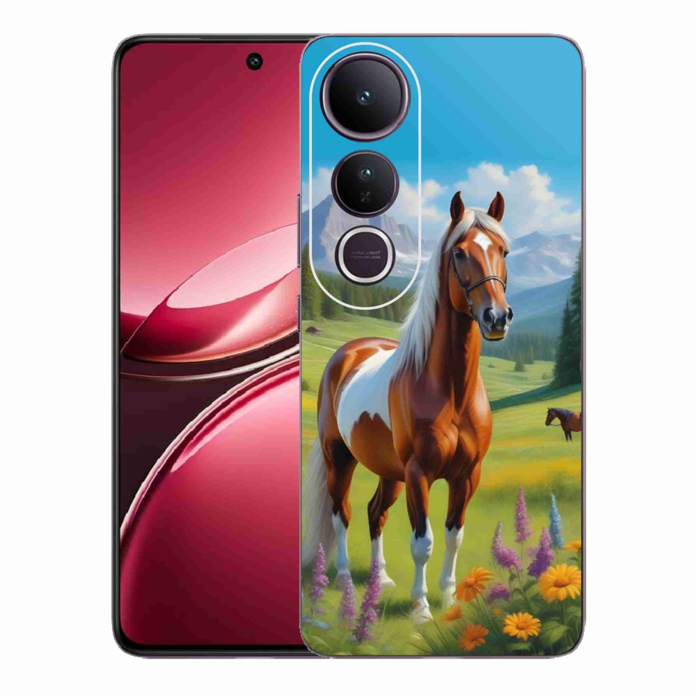 Gélový kryt mmCase na Vivo V50 Lite 4G/5G - kôň na lúke