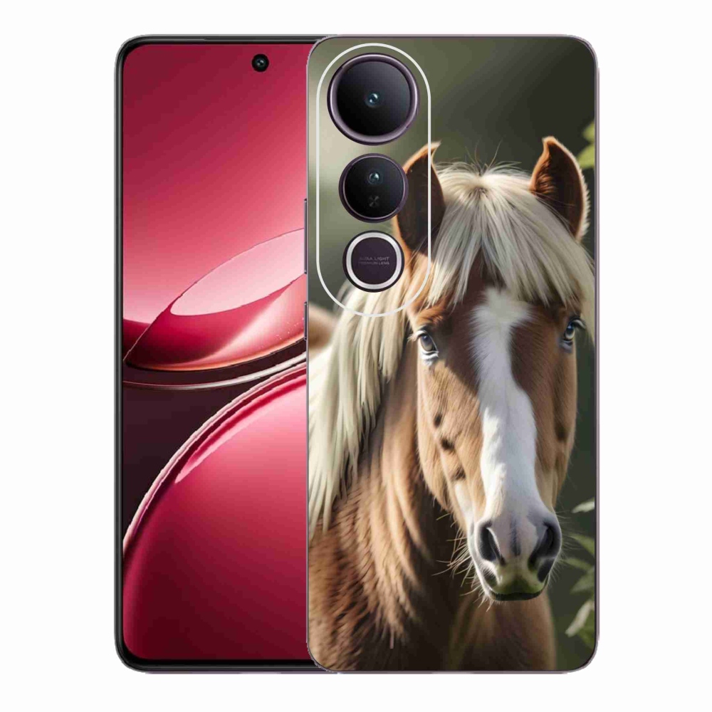 Gélový kryt mmCase na Vivo V50 Lite 4G/5G - kôň so svetlou hrivou