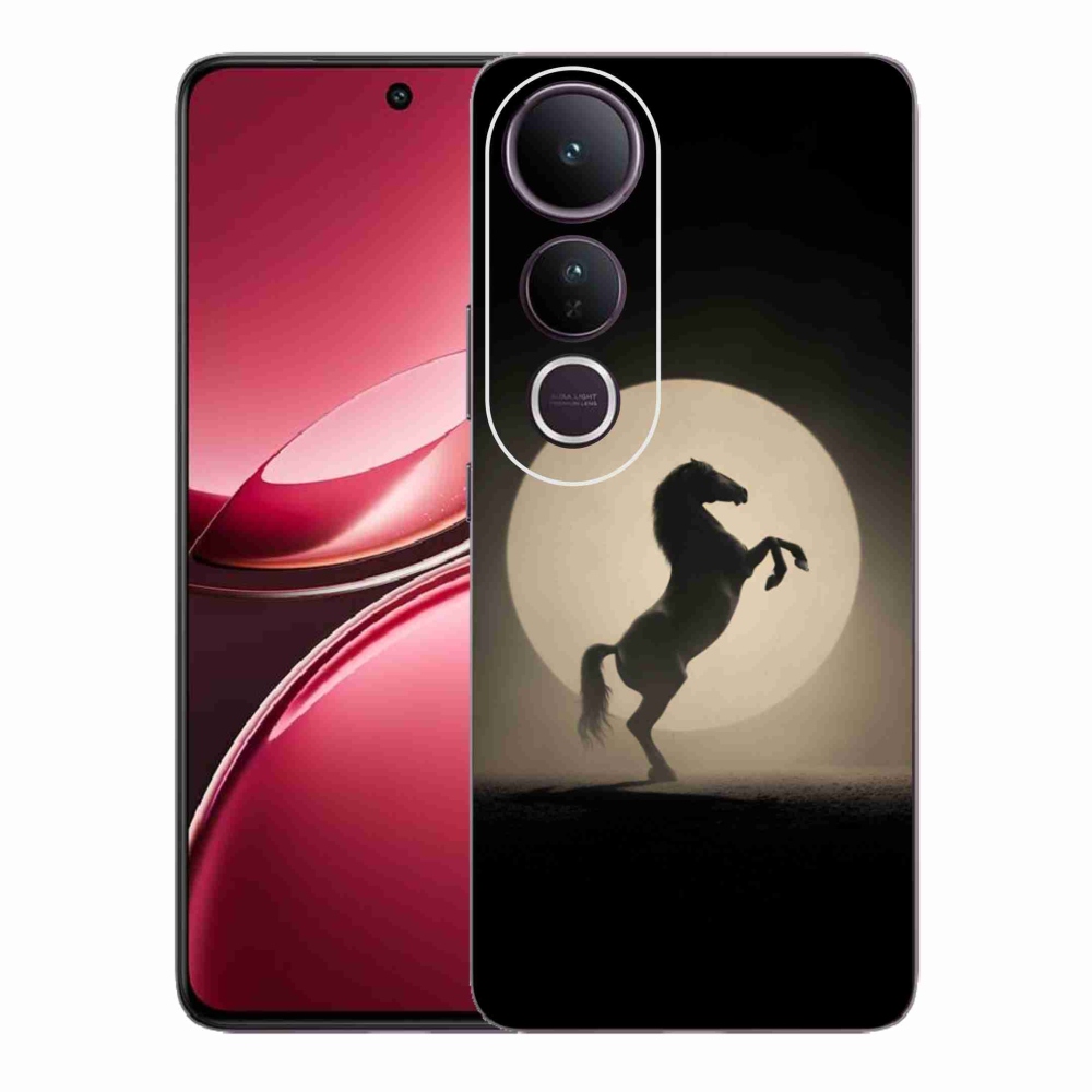 Gélový kryt mmCase na Vivo V50 Lite 4G/5G - kôň v siluete