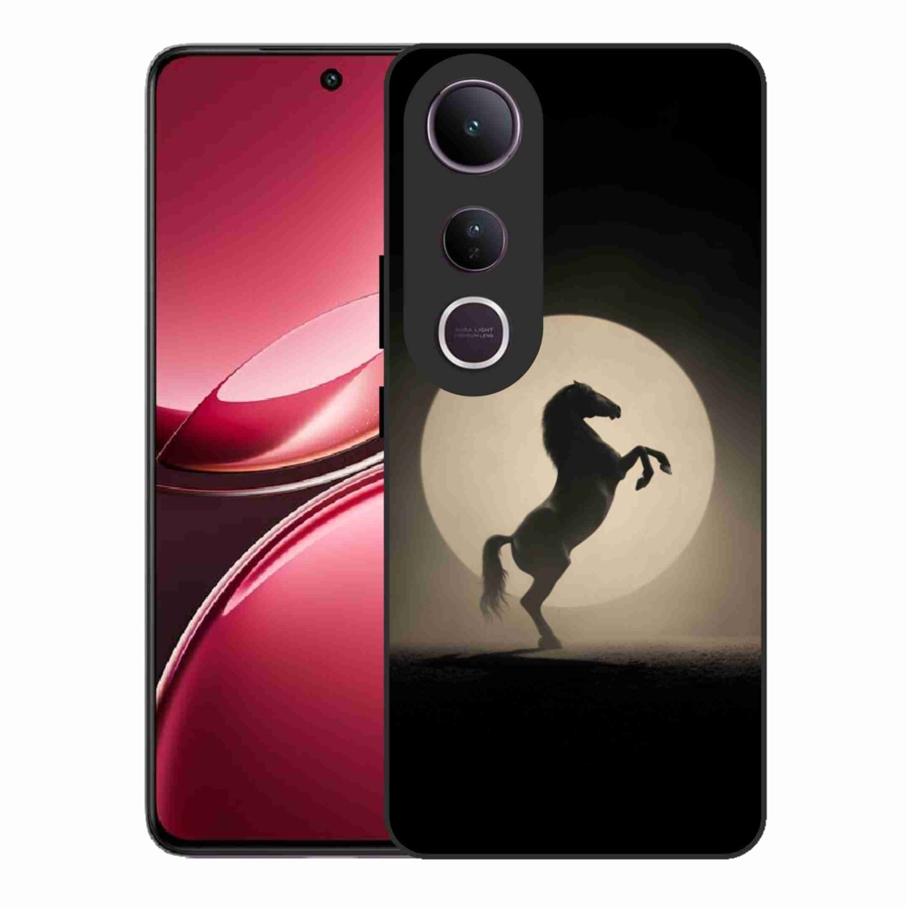 Gélový kryt mmCase na Vivo V50 Lite 4G/5G - kôň v siluete
