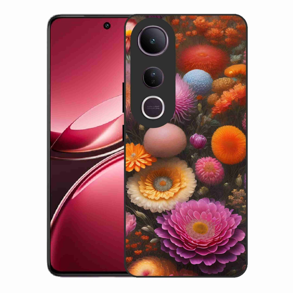 Gélový kryt mmCase na Vivo V50 Lite 4G/5G - kvetinová kompozícia