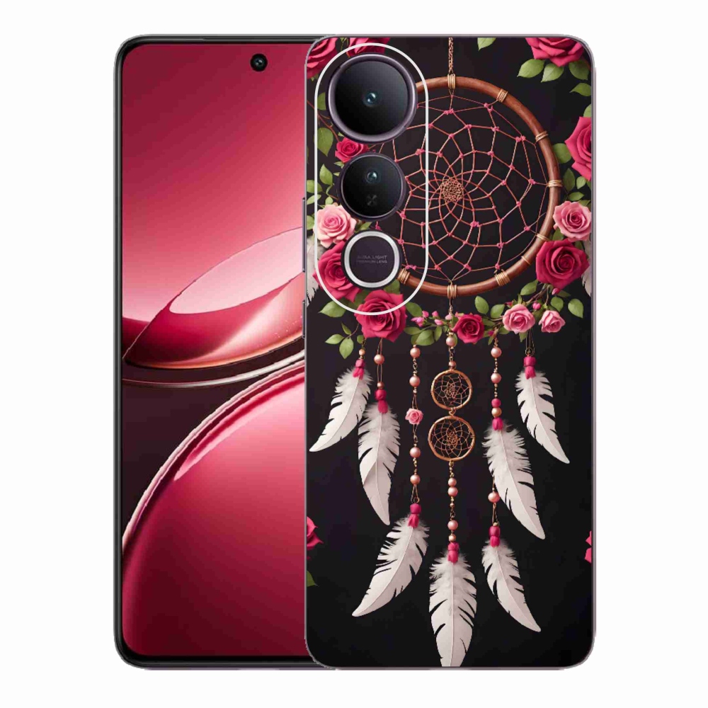 Gélový kryt mmCase na Vivo V50 Lite 4G/5G - lapač snov s ružami